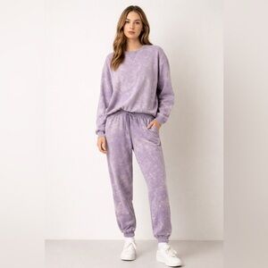 Women's Purple Tie-Dye Sweatpants